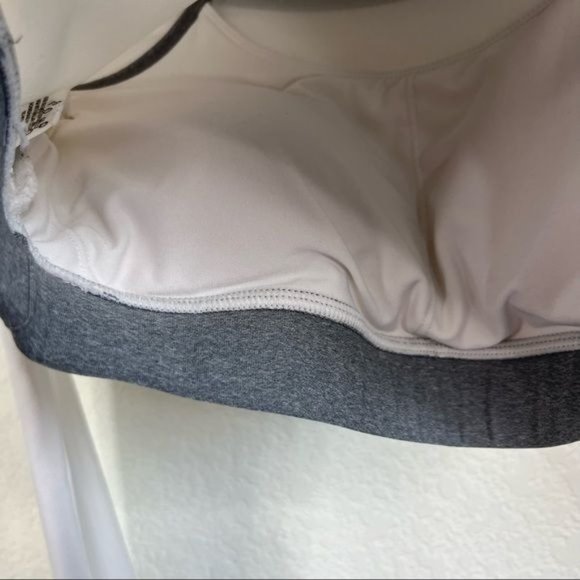 MPG White Barre 2.0 Crop Top Layered Mesh - Picture 5 of 11